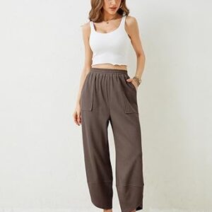 relaxed high waist tapered pants